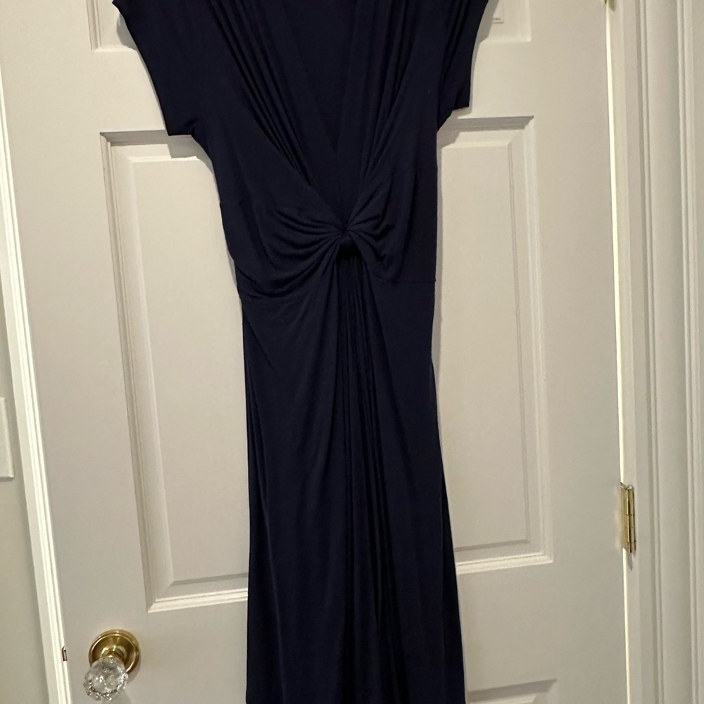 Seraphine maternity Navy Midi Dress